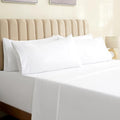Zunatero 6PC Queen Sheet Set – Cooling Microfiber, Deep Pocket, Snow White
