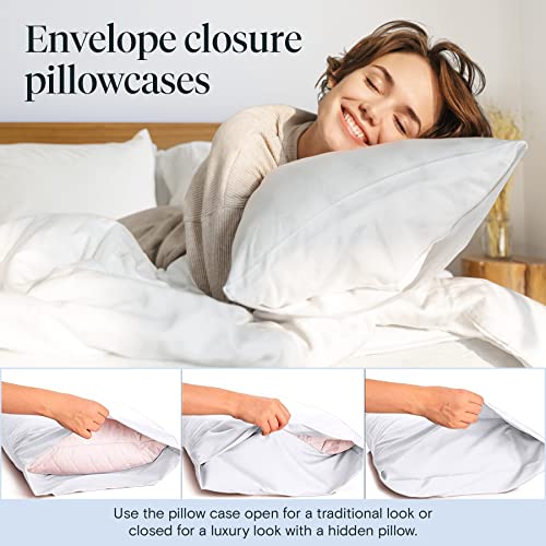 Zunatero 6PC Queen Sheet Set – Cooling Microfiber, Deep Pocket, Snow White