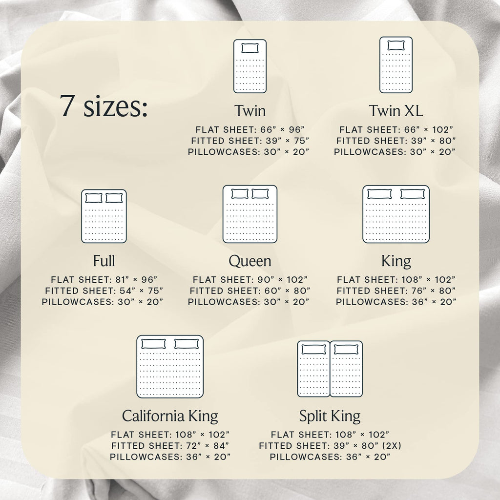 Zunatero 6PC Queen Sheet Set – Striped White Cooling Microfiber, Deep Pocket