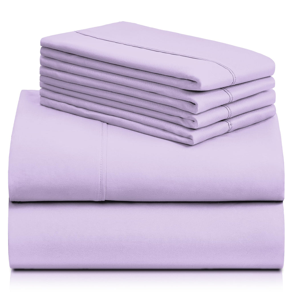 Zunatero 6PC Queen Sheet Set – Cooling Microfiber, Deep Pocket, Periwinkle